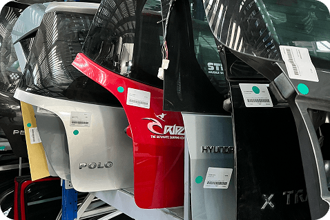 Ricambi smontati dopo rottamazione auto